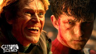 FINAL FIGHT SpiderMan vs Green Goblin  SpiderMan No Way Home Tom Holland Willem Dafoe [upl. by Nikolaus457]