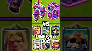 TRIO de MOSQUETERAS EVOLUCIONADAS vs CAMPEONES x2  clashroyale [upl. by Einnos461]