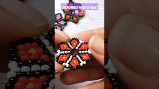 Arete 💮 en MOSTACILLA tutorial diy mostacillas aretes [upl. by Mctyre451]