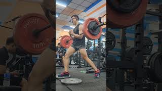 Zercher lunge Zercher Squat 80kg gym motivation discipline sports gymlife [upl. by Aihsatan]