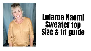 Lularoe Naomi sweater top [upl. by Eunice85]