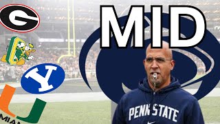 PENN STATE IS MID  The Reaction Committee is BACK  12 Team CFB Rankings  14 [upl. by Olympias]