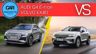 Audi Q4 etron vs Volvo EX40 XC40 Recharge  2024  Detailed Comparison Review [upl. by Aliuqahs]