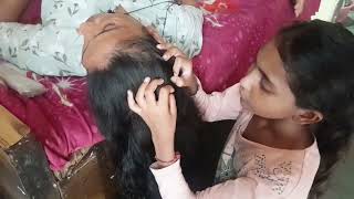 nitpicking in long hair new  long hair new  nitpicking asmr nitpicking [upl. by Donohue]