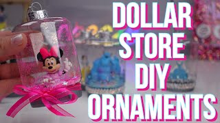 DIY Dollar Tree Disney Christmas ornaments [upl. by Hilarius430]