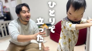 【立ちっぱなし】掴まり立ちできた！！けどどうやって座るの…？【1歳8ヶ月】 [upl. by Hilel]