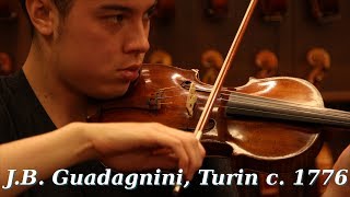 JB Guadagnini Turin c 1776  Violin Demonstration [upl. by Seroka]