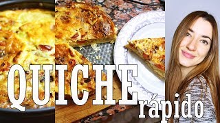 RECETA QUICHE VERDURAS  RÁPIDO Y FÁCIL  PUERRO CEBOLLA ZANAHORIA [upl. by Ile]