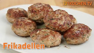 Saftige Frikadellen Fleischküchle Fleischpflanzerl Buletten einfach selber machen mit Rezept [upl. by Analak645]