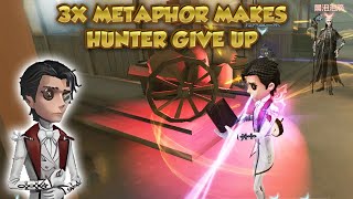 3x Metaphor Makes Hunter Give Up  Identity V  第五人格  제5인격  Novelist [upl. by Aem938]