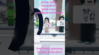 Free robux giveaway in game read the comments for more into freerobux roblox dahood fyp robux [upl. by Akienom]