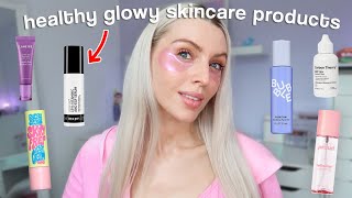 ✨glowy and radiant skincare products you need to know about 🫧 dry  sensitive skin friendly [upl. by Ellehcen]