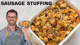 Easy Sausage Stuffing Recipe [upl. by Leta294]