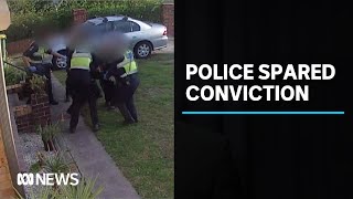 Police officers fined but spared conviction for bashing man during welfare check  ABC News [upl. by Behrens]