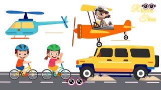 Transportation song  Vehicle song  transportation for kids  Learn with RhymeTime Nursery Rhymes [upl. by Erait]