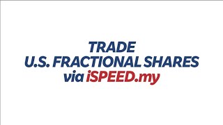 Trade US Fractional Shares Via iSPEEDmy [upl. by Mosby]