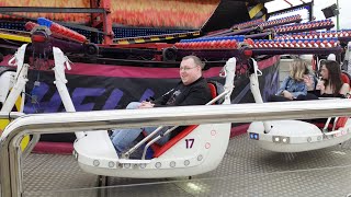 George rides on Swales Baileys Terminator at Blackheath Easter Fair [upl. by Rochell8]