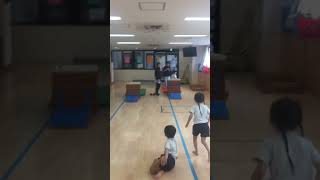 Tobibako practice🦵 for sports vaulting box kindergarten japan [upl. by Nawram75]