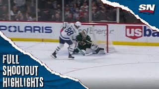 Toronto Maple Leafs at Minnesota Wild  FULL Shootout Highlights [upl. by Alansen]