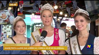 Oktoberfest começa nesta quartafeira em Blumenau [upl. by Narrat]