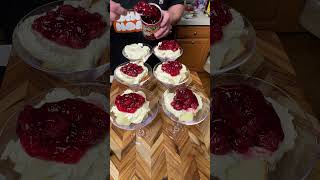 Easy Cherry Cheesecake Cup Dessert [upl. by Yeltrab]