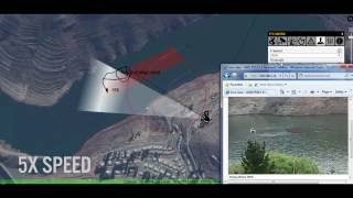 SpotterRF Perimeter Surveillance Radar System Tracking Marine on Water [upl. by Trey]