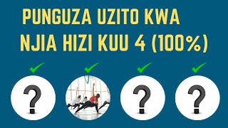 Jinsi ya kupunguza uzito kwa haraka zaidi Njia kuu 4 unazoweza kuzitumia [upl. by Aivatnuhs98]