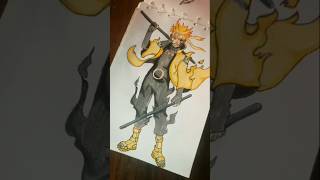 Drawing Naruto chakra mode✨😈shortstrending [upl. by Lichtenfeld]