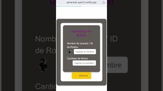 Generador De Robux Gratis Sencillo roblox parati robloxshorts robloxedit [upl. by Forrer]