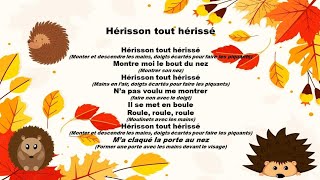 Chanson  Hérisson tout hérissé [upl. by Releehw]