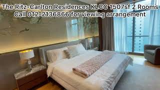 The RitzCarlton Residences KLCC 2 Rooms 2 Bathrooms 1507sf Fully Furnished FOR SALE [upl. by Tirma]