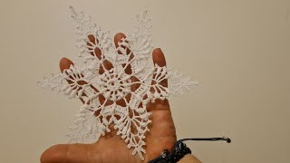 Szydełkowa gwiazdka 3d  3 crochet snowflake 3d  3 [upl. by Bodnar]