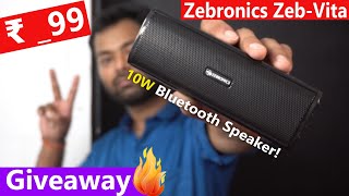 zebronics zeb vita bluetooth speaker review [upl. by Galliett]