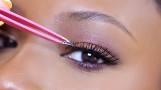 This lash tutorial will have you applying your false eyelashes PERFECTLY [upl. by Arten404]