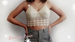 CROP TOP DE GANCHILLO  DIY [upl. by Hepsoj]