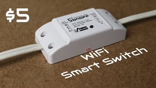 Sonoff  The 5 WiFi Smart Switch Thats Compatible With Alexa And Google Home [upl. by Rainie727]