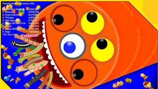 Worms zone magic gameplay 🐸  slitherio in hindi ♠️ [upl. by Einnod]