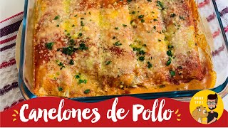 Canelones De Pollo Caseros Una Delicia  Receta Fácil y Rápida  MONO 1981 [upl. by Airdnaid]