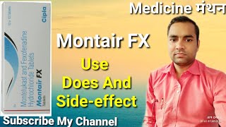 Montair FX Tablet  AllegraM Tablet  Montelukast amp fexofenadine Tablet HistafreeM Tablet  Hindi [upl. by Tufts145]