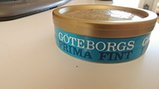 Göteborgs Prima Fint Lössnus  Klasse Snus [upl. by Haelat]