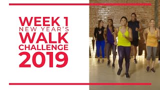 New Years Walk Challenge 2019  Week 1  Walk at Home [upl. by Gayn]