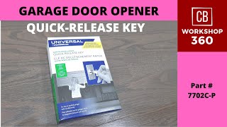 Garage door quick release lock  by Chamberlain [upl. by Eudosia]