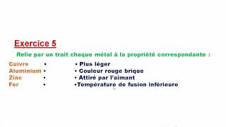 Exercice 5  Quelques matériaux au quotidien 3APIC [upl. by Enoch]