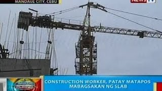 BP Construction worker sa Mandaue City Cebu patay matapos mabagsakan ng slab [upl. by Aseela801]