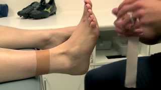 Ankle Taping  Basic [upl. by Atnovart]