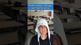 Sınıfın sessiz çocuğu zayıf karne alırsa [upl. by Coe]