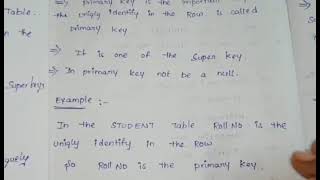 key and types of keys in relation model in dbms in Telugutelugudbmskeys [upl. by Leissam]