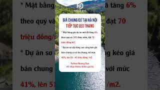 Giá chung cư Hà Nội tiếp tục leo thang [upl. by Selyn616]