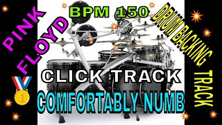 Comfortably Numb by Pink Floyd Drum Backing Track BPM 64 [upl. by Dduj]