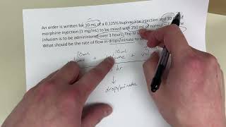 Naplex practice calculation level difficulty medium  flow rate in dropsminute [upl. by Aneehsyt789]